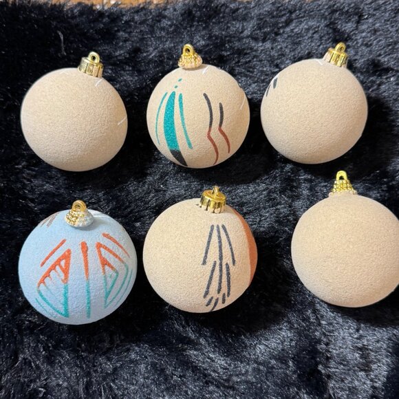 Native American Navajo Sand Painting Ball Ornament Christmas Lot (6) - Picture 8 of 9